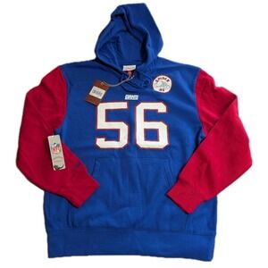 NEW Mitchell & Ness Lawrence Taylor 56 NY Giants Throwback Hoodie Large NFL